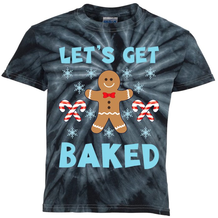 Lets Get Baked Ugly Christmas Sweaters Kids Tie-Dye T-Shirt