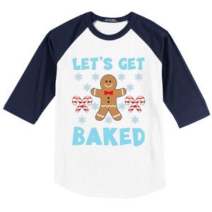 Lets Get Baked Ugly Christmas Sweaters Baseball Sleeve Shirt