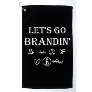 Lets Go Brandin Funny Ranching Farming Cattle Brands (C) Funny Gift Platinum Collection Golf Towel