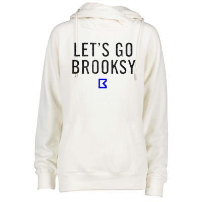 Lets Go Brooksy Womens Funnel Neck Pullover Hood