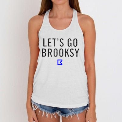 Lets Go Brooksy Women's Knotted Racerback Tank