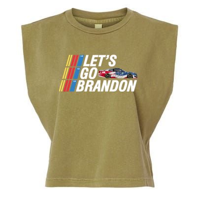Let's Go Brandon Racing ORIGINAL Garment-Dyed Women's Muscle Tee