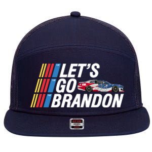 Let's Go Brandon Racing ORIGINAL 7 Panel Mesh Trucker Snapback Hat