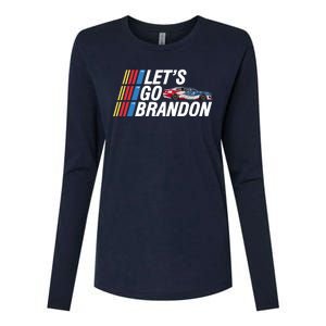 Let's Go Brandon Racing ORIGINAL Womens Cotton Relaxed Long Sleeve T-Shirt