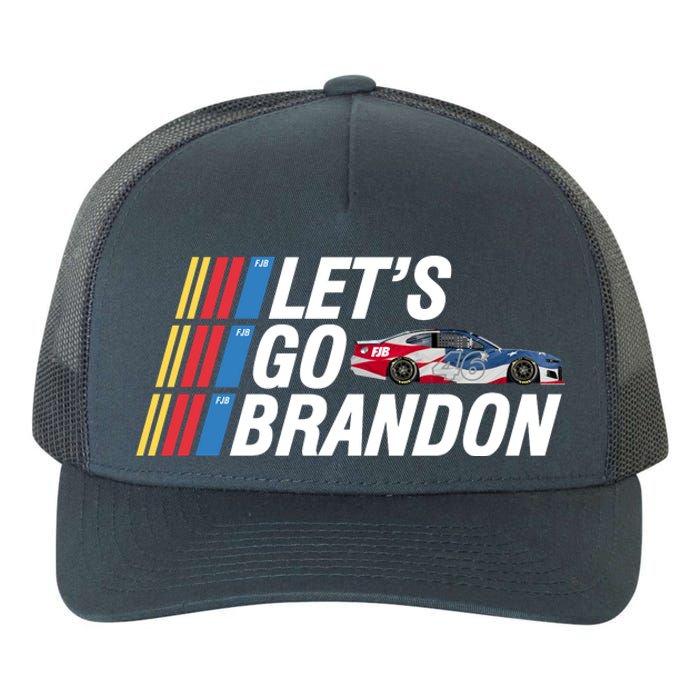 Let's Go Brandon Racing ORIGINAL Yupoong Adult 5-Panel Trucker Hat