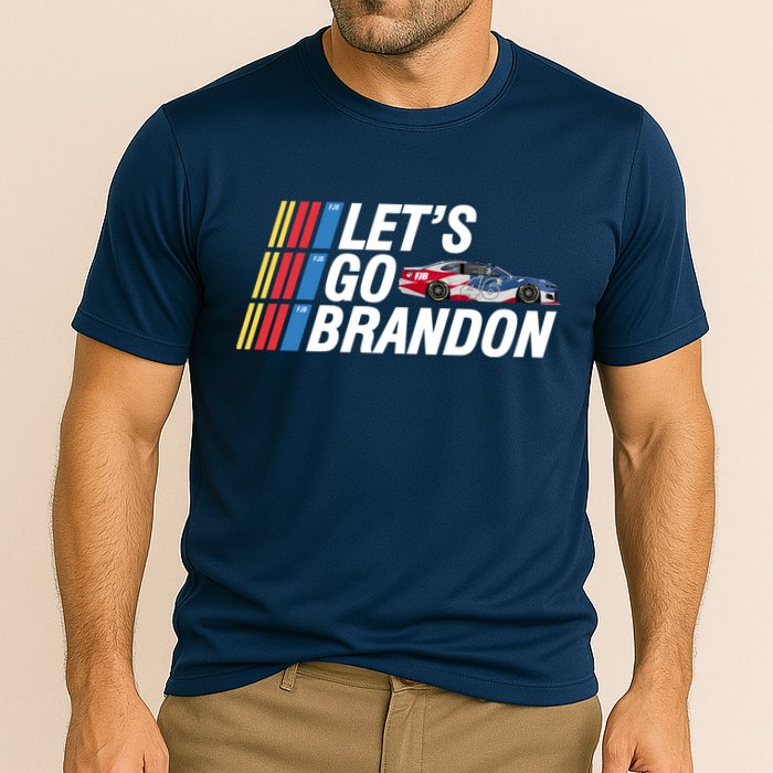 Let's Go Brandon Racing ORIGINAL Cooling Performance Crew T-Shirt