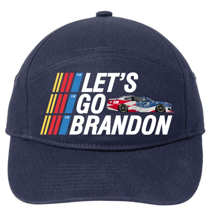 Let's Go Brandon Racing ORIGINAL 7-Panel Snapback Hat