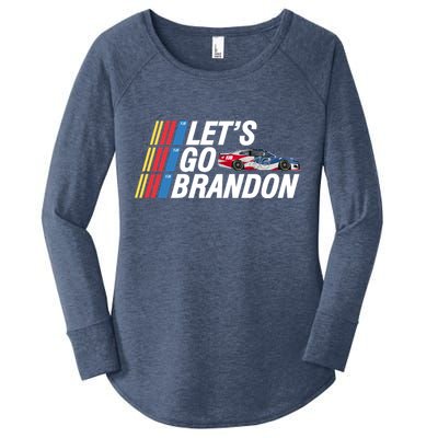 Let's Go Brandon Racing ORIGINAL Women's Perfect Tri Tunic Long Sleeve Shirt