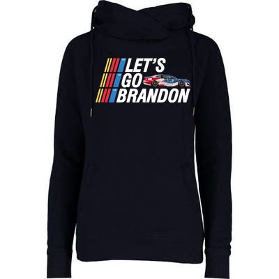 Let's Go Brandon Racing ORIGINAL Womens Funnel Neck Pullover Hood