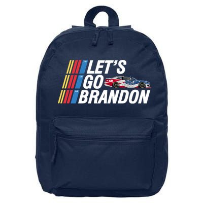 Let's Go Brandon Racing ORIGINAL 16 in Basic Backpack