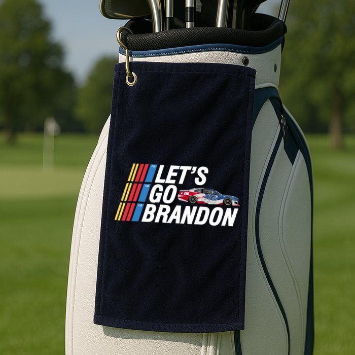Let's Go Brandon Racing ORIGINAL Golf Towel