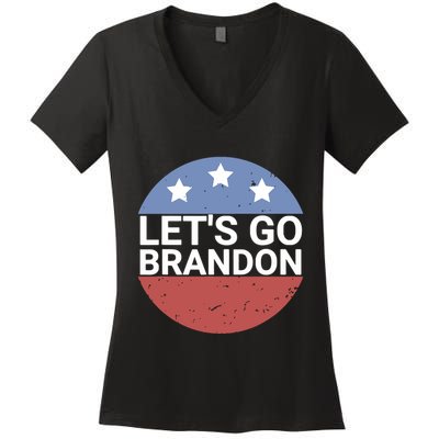 LetS Go Brandon Women's V-Neck T-Shirt