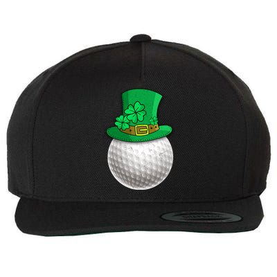 Leprechaun Golf Ball Saint Patrick's Day Irish Gift Wool Snapback Cap