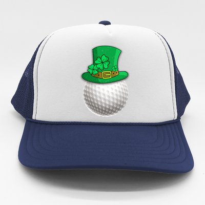 Leprechaun Golf Ball Saint Patrick's Day Irish Gift Trucker Hat