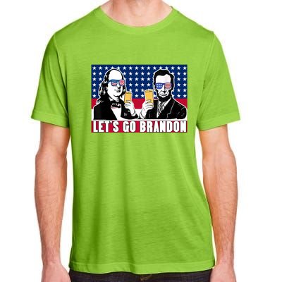 Let's Go Brandon FJB Abe Lincoln George Washington Adult ChromaSoft Performance T-Shirt