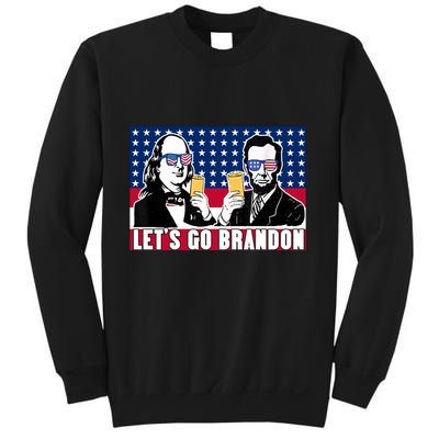 Let's Go Brandon FJB Abe Lincoln George Washington Sweatshirt