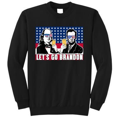 Let's Go Brandon FJB Abe Lincoln George Washington Sweatshirt