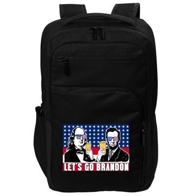 Let's Go Brandon FJB Abe Lincoln George Washington Impact Tech Backpack