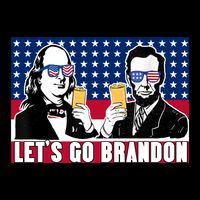 Let's Go Brandon FJB Abe Lincoln George Washington Backpack