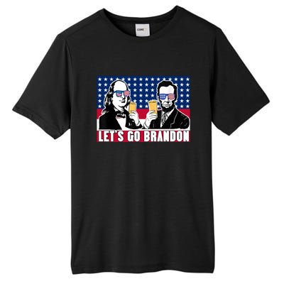 Let's Go Brandon FJB Abe Lincoln George Washington Tall Fusion ChromaSoft Performance T-Shirt