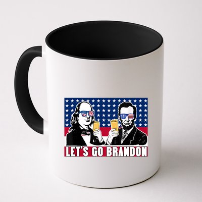Let's Go Brandon FJB Abe Lincoln George Washington Mug