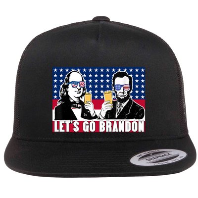 Let's Go Brandon FJB Abe Lincoln George Washington Flatbill Hat
