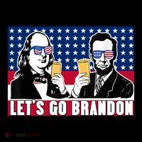 Let's Go Brandon FJB Abe Lincoln George Washington Flatbill Hat