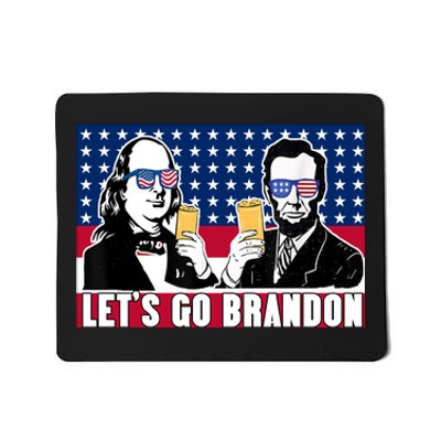 Let's Go Brandon FJB Abe Lincoln George Washington Mousepad