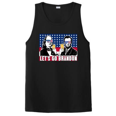 Let's Go Brandon FJB Abe Lincoln George Washington PosiCharge Competitor Tank