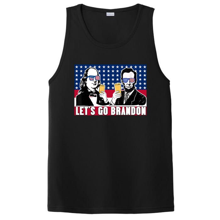 Let's Go Brandon FJB Abe Lincoln George Washington PosiCharge Competitor Tank