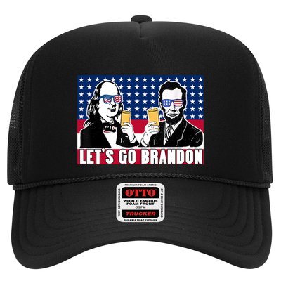 Let's Go Brandon FJB Abe Lincoln George Washington Trucker Hat