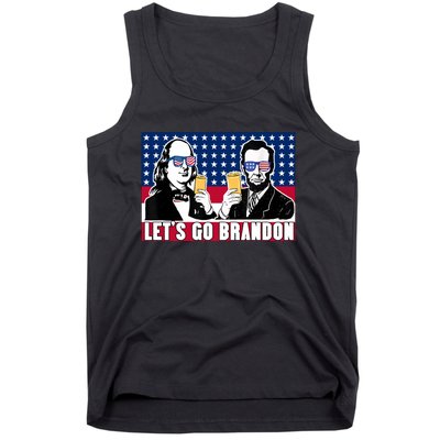 Let's Go Brandon FJB Abe Lincoln George Washington Tank Top