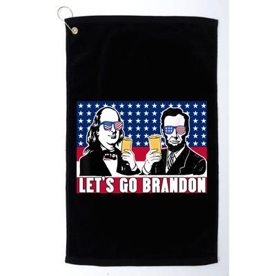 Let's Go Brandon FJB Abe Lincoln George Washington Golf Towel