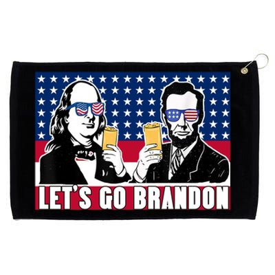 Let's Go Brandon FJB Abe Lincoln George Washington Grommeted Golf Towel