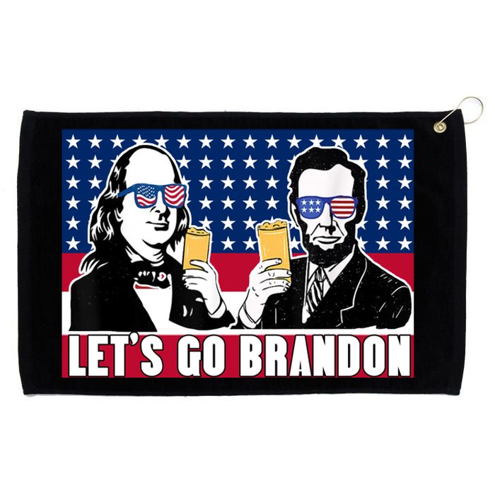 Let's Go Brandon FJB Abe Lincoln George Washington Grommeted Golf Towel