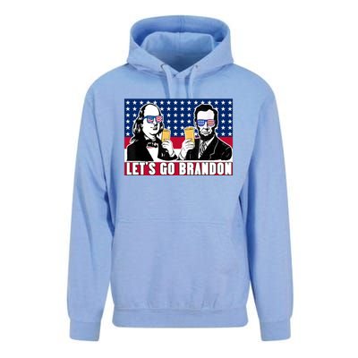 Let's Go Brandon FJB Abe Lincoln George Washington Unisex Surf Hoodie