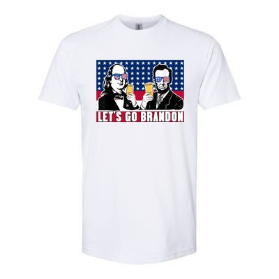 Let's Go Brandon FJB Abe Lincoln George Washington Softstyle® CVC T-Shirt