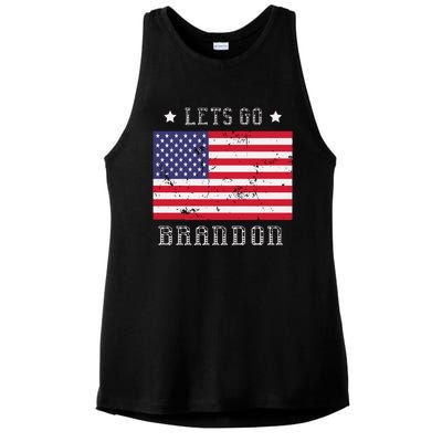 LetS Go Brandon Ladies PosiCharge Tri-Blend Wicking Tank