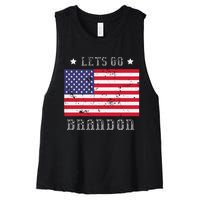 LetS Go Brandon Women's Racerback Cropped Tank