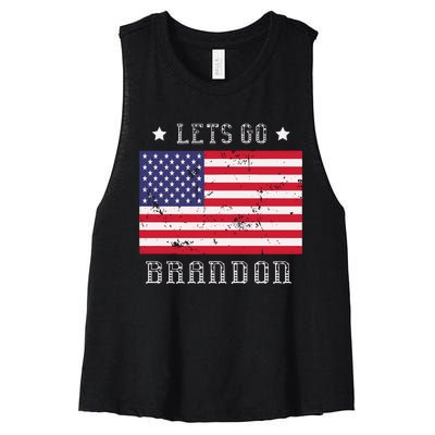 LetS Go Brandon Women's Racerback Cropped Tank