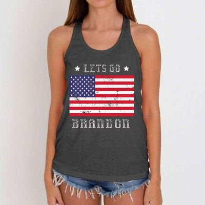 LetS Go Brandon Women's Knotted Racerback Tank