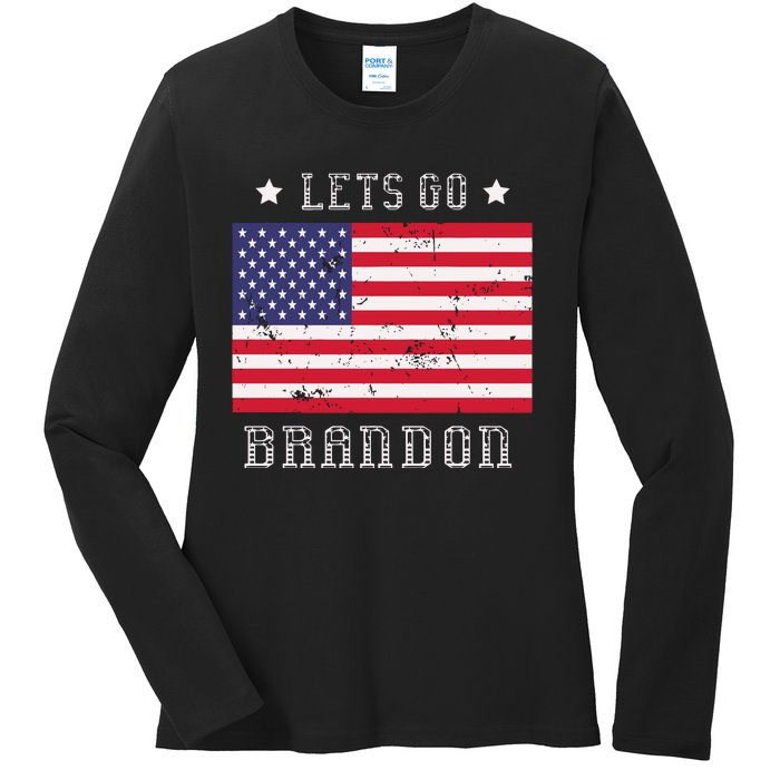 LetS Go Brandon Ladies Long Sleeve Shirt