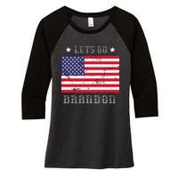 LetS Go Brandon Women's Tri-Blend 3/4-Sleeve Raglan Shirt