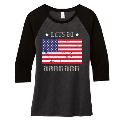 LetS Go Brandon Women's Tri-Blend 3/4-Sleeve Raglan Shirt