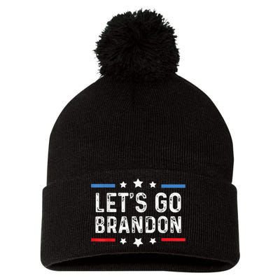 Lets Go Brandon Shirt Let's Go Brandon Funny Pom Pom 12in Knit Beanie