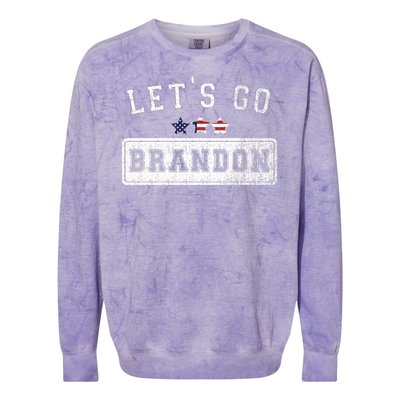 Let's Go Brandon, Joe Biden Chant, Impeach Biden Colorblast Crewneck Sweatshirt