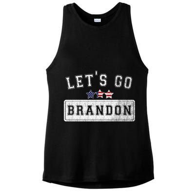 Let's Go Brandon, Joe Biden Chant, Impeach Biden Ladies PosiCharge Tri-Blend Wicking Tank
