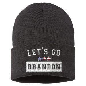 Let's Go Brandon, Joe Biden Chant, Impeach Biden Sustainable Knit Beanie