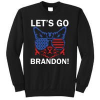 Let’s Go Brandon Cat Conservative American Flag Sweatshirt