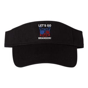 Let’s Go Brandon Cat Conservative American Flag Valucap Bio-Washed Visor